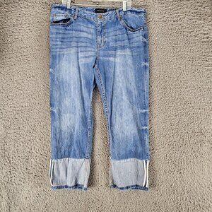 Who What Wear Jeans Womens 16 Medium Wash Stretch Mid Rise Straight *GUC*